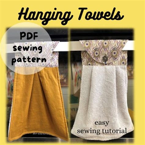 Hanging Towel Pattern And Tutorial L Pdf Sewing Pattern L Kitchen