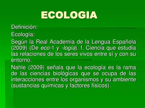 Ppt Ecologia Powerpoint Presentation Free Download Id970461