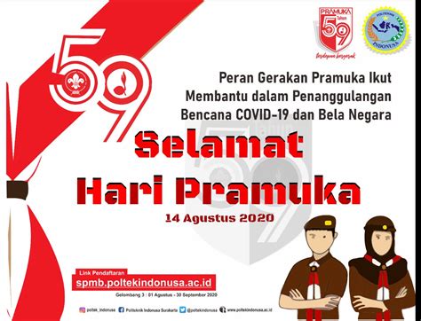 Selamat Hari Pramuka Agustus Politeknik Indonusa Surakarta