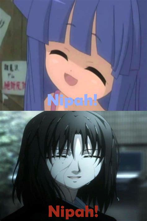 Shiki Ryougi Says Nipah To Rika Furude By Codxros3 On Deviantart