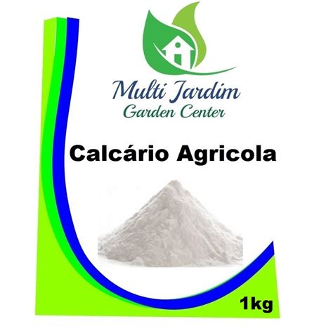 1kg Calcário Agrícola Pó Corretor De Solo Adubo Fertilizante Calcario