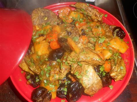 Recette De Tajine D Agneau Aux Pruneauxcarotte Et Courge