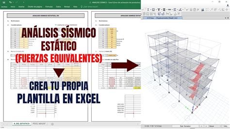 Analisis Sismico Estatico En Excel Paso A Paso E Etabs V