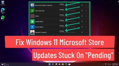 Fix Windows 11 Microsoft Store Updates Stuck On Pending Youtube