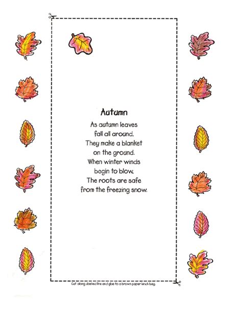 Bag Ideas and Activities Archive | Autumn poems, Kids poems, English ...