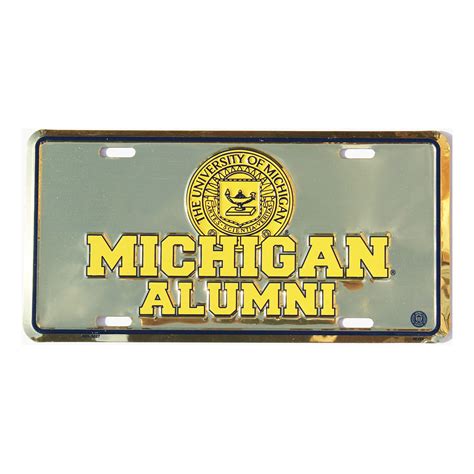 University Of Michigan Gold License Plate License Plates