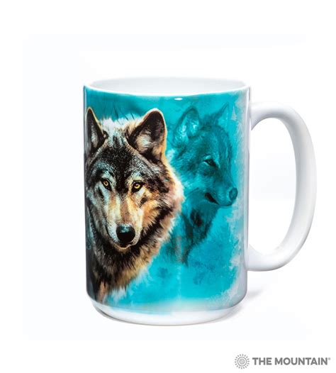 XXL Tasse Von The Mountain Night Wolves Collage