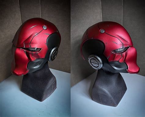 Finished Red Ronin Helmet - Etsy