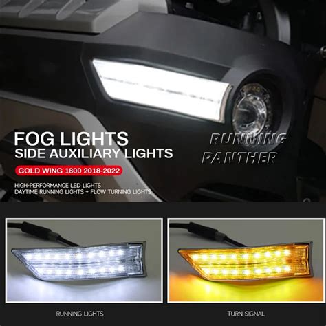 Goldwing Motorcycle Led Fog Lamp Side Auxiliary Lamp Led Decorative Lamp For Honda Goldwing