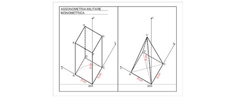 Assonometria Monometrica Elaborato N 2 Tecnologia Didattica