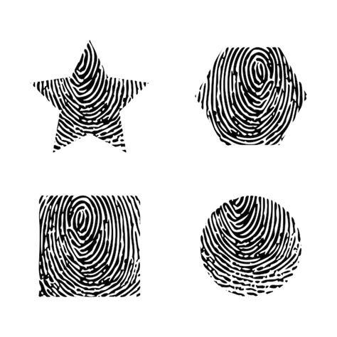 Premium Vector Fingerprint Different Forms