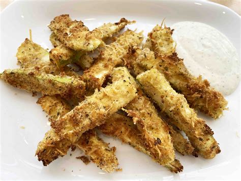 Parmesan Courgette Fries Air Fryer Step By Step Recipes