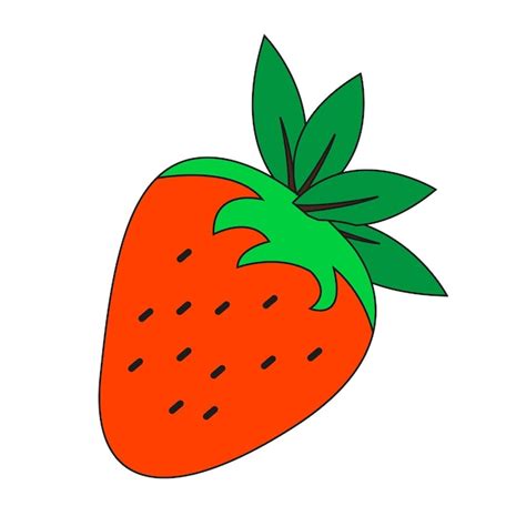 Premium Vector Hand Drawn Strawberry Fruit Illustration Hand Drawn Fruit