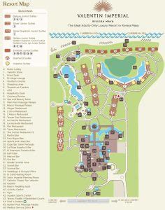 Valentin Imperial Riviera Maya map - Travel resort maps