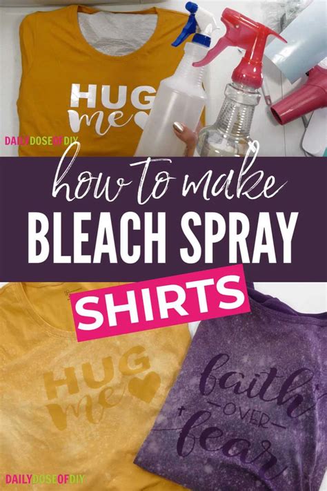 Easy Bleach Spray Shirts With Cricut Diy Tie Dye Shirts Diy Clothes