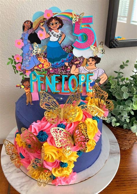 Encanto Cake Topper Encanto Party Encanto Decorations Etsy In 2022 Cake Toppers Beautiful