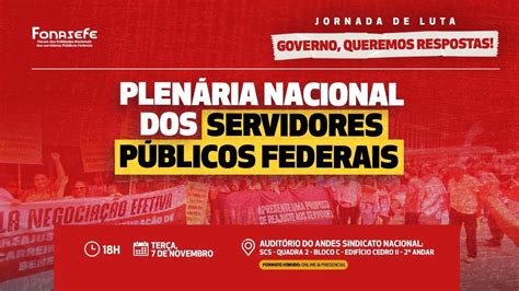 Plen Ria Nacional Dos Servidores P Blicos Federais Youtube