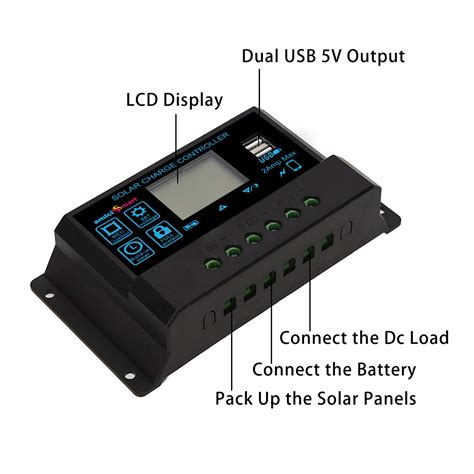 Universal Intelligent Solar Charge Controller For Solar Panel With Lcd