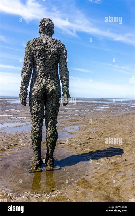 Another Place Sculpture Antony Gormley 2019 Crosby Beach Southport