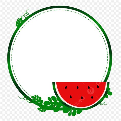 Summer Watermelon Clipart Transparent Background, Watermelon Fresh Watermelon Summer Border ...