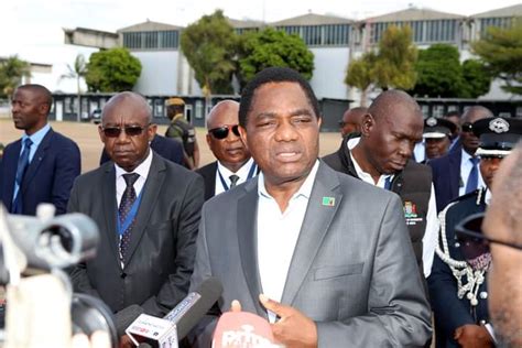 ‘rule Of Law At Play ’ Hichilema Denies Using The Police To Harass Ex President Lungu Zambia