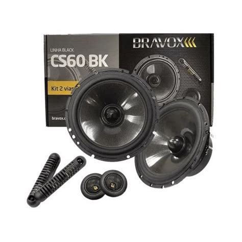 Kit Vias Bravox Cs Bk Black Wrms Polegadas Submarino