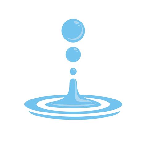 Water Splash Icon Vector Drops Illustration Sign Ocean Symbol Sea