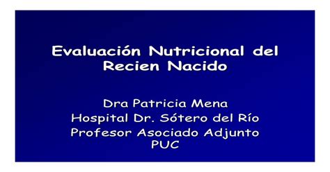 Evaluación Nutricional del Recien Nacido PDF Document