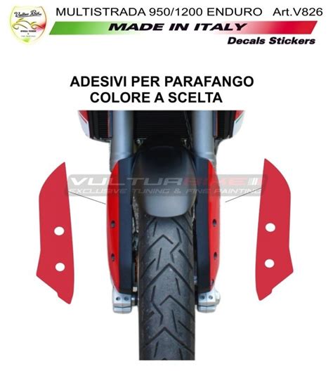 Autocollants Fender Ducati Multistrada 950 1200 Enduro