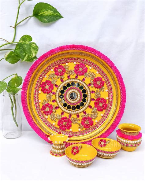 Gorgeous Pooja Thali Decoration Ideas For Your Wedding Celebration