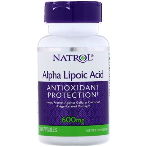 Natrol Alpha Lipoic Acid Mg Capsules By Iherb