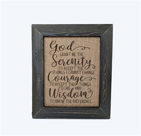 Serenity Prayer Art Print Lettering God Grant Me Serenity Etsy