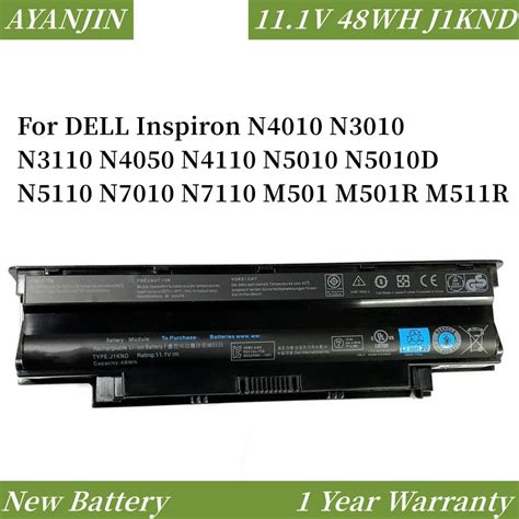 V Wh J Knd Laptop Battery For Dell Inspiron N N N