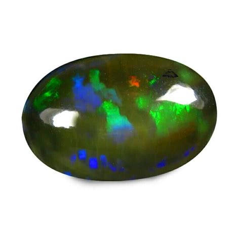 Cts Natural Loose Opal Blue Fire Oval Shape Cabochon