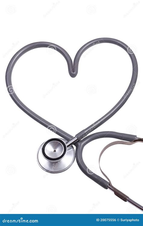 Stethoscope With Heart Shape Stock Photo Image Of Care Cardiology