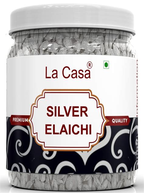 La Casa Silver Coated Elaichi Premium Mouthfreshner Green Cardamom