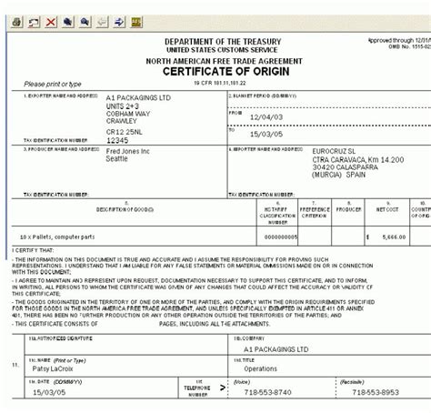 Free Manufacturer Statement Of Origin Boat Template Sample Updated By