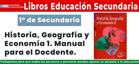 Historia Geograf A Y Econom A Manual Para El Docente Primero De