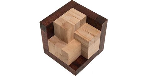 Open Crochet Cube European Wood Puzzles Puzzle Master Inc