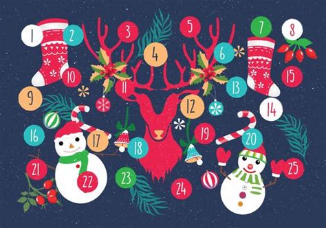 Advent Calendar Vector Art, Icons, and Graphics for Free Download