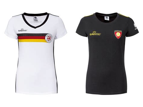 Uefa Fu Ball Em T Shirt Damen Mit Baumwolle Und Elasthan Lidl De