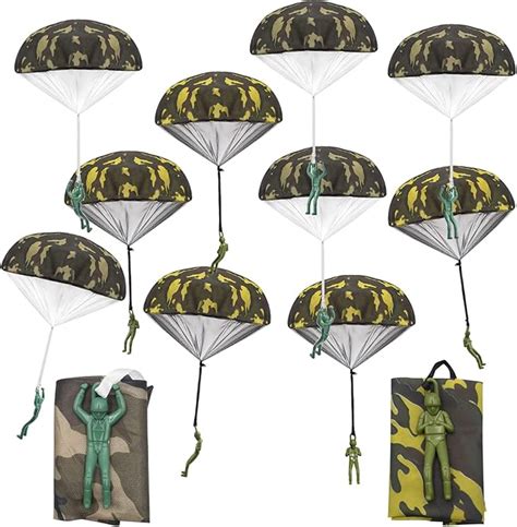 Lurico 10 Pcs Parachute Toy Parachute Men Tangle Free