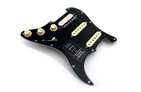 Loaded Pickguard Fender Strat Player Limited Edition Hss Black Zebra