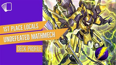 1st Place Undefeated Mathmech Deck Profile YouTube