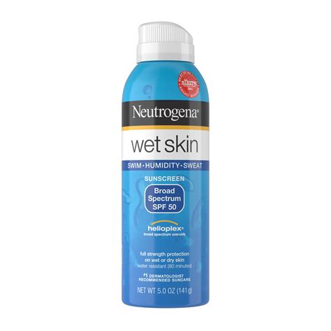 Neutrogena Wet Skin Sunscreen Spray Broad Spectrum Spf 50 5 Oz