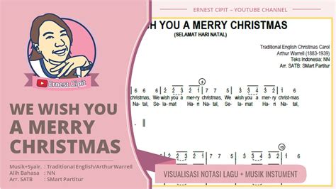 We Wish You A Merry Christmas Satb Notasi Angka Lagu Youtube