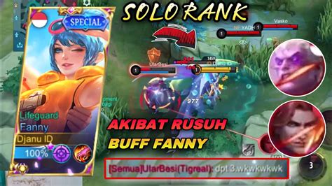 Cara Main Fanny Ketika Kalian Solo Rank Solo Emang Bikin Setres Tapi