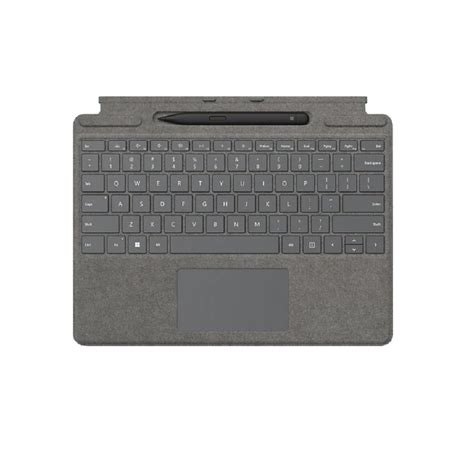 Microsoft Surface Pro Signature Keyboard - Platinum - Canadian French ...