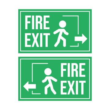 Emergency Exit Sign Png