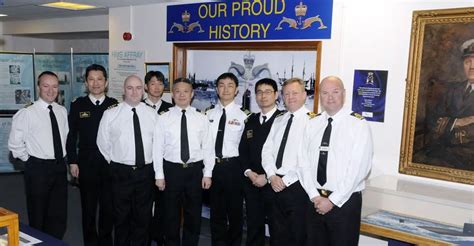 Japanese Visitors To Hms Raleigh Royal Navy